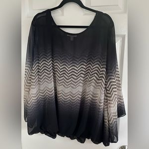 Long sleeve dress top - Size 3X
